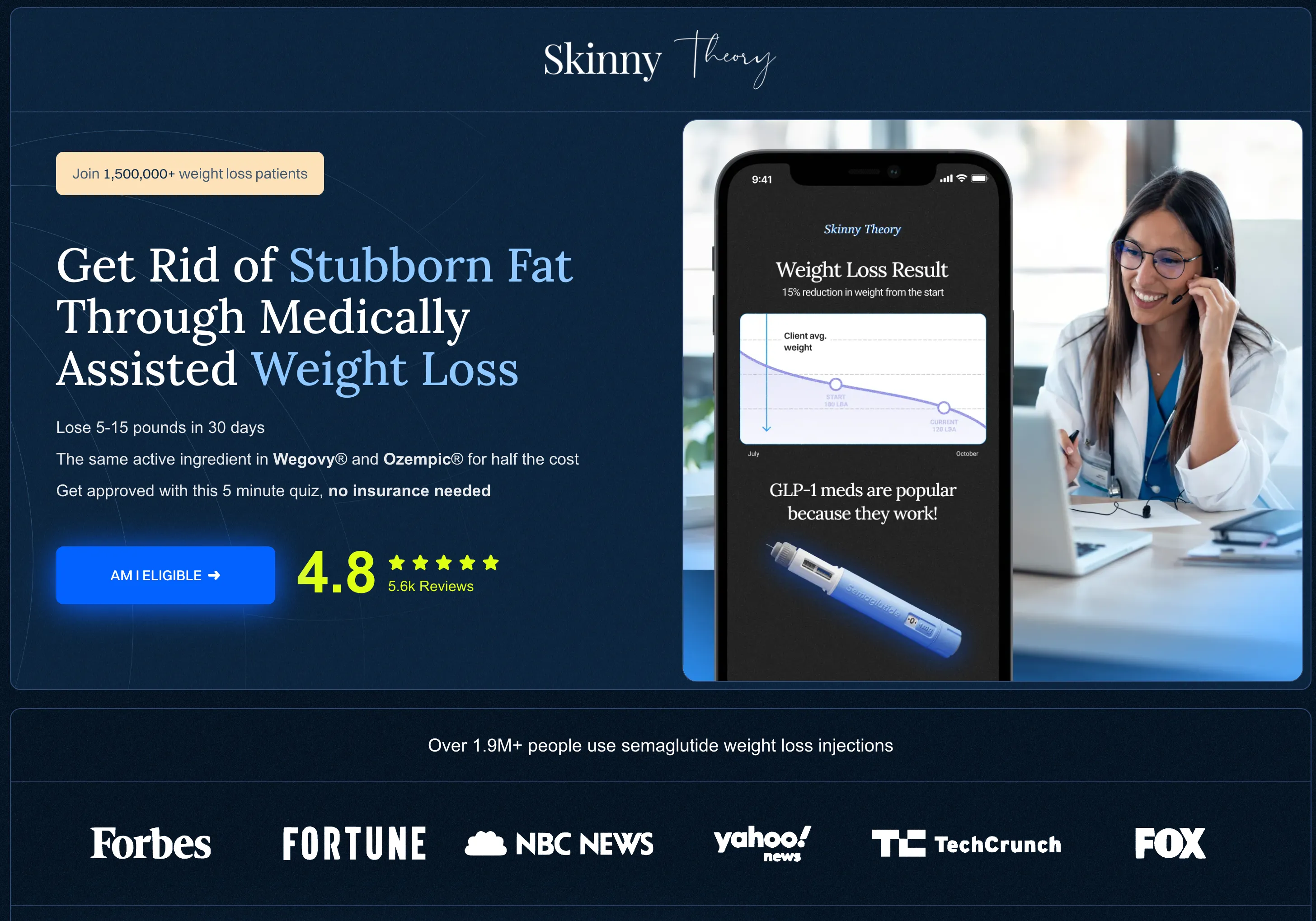 Skinny Theory website screenshot