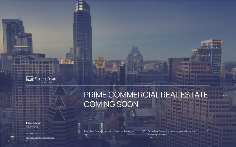 StreetFront Commercial website screenshot