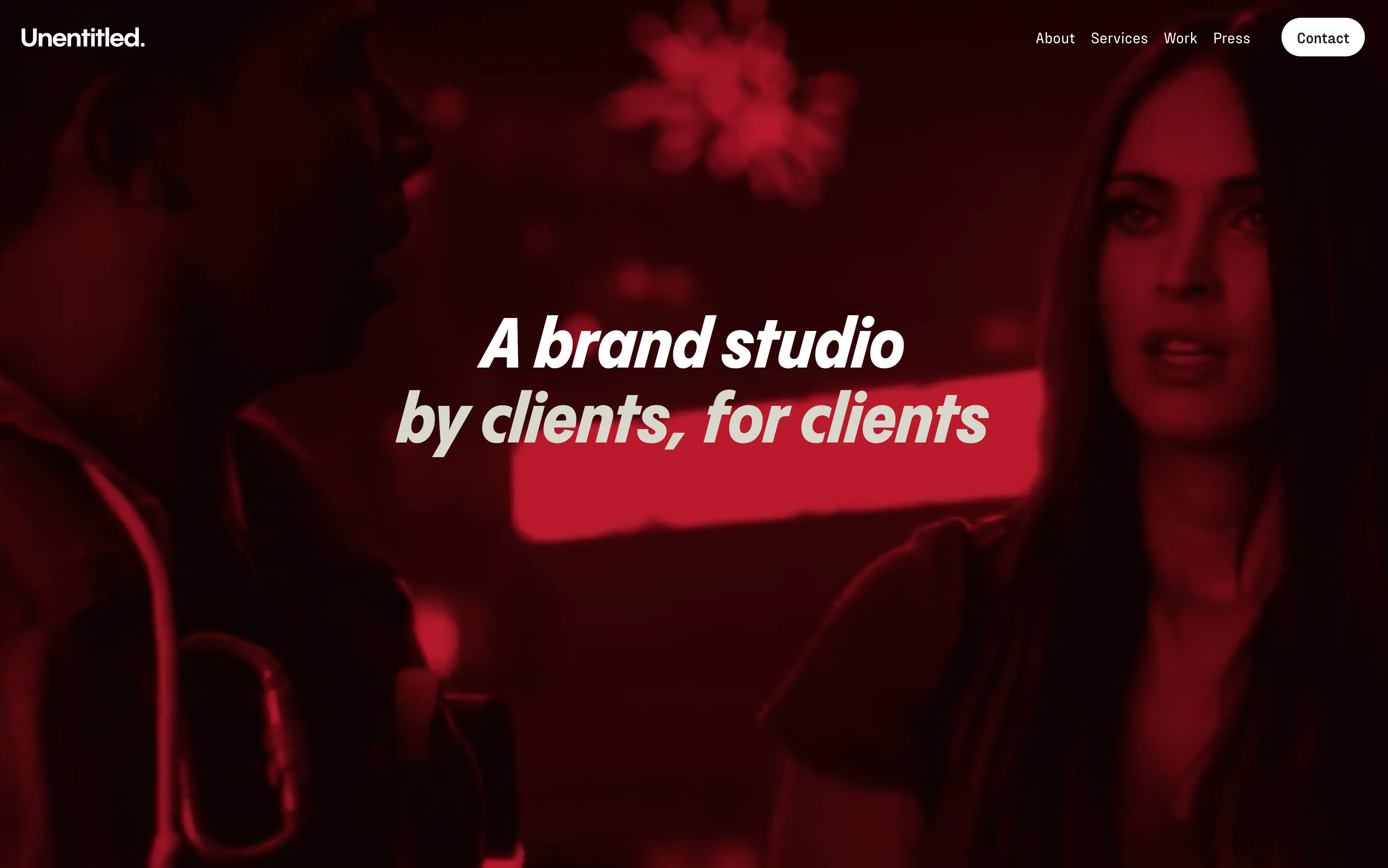 Unentitled Studio website screenshot